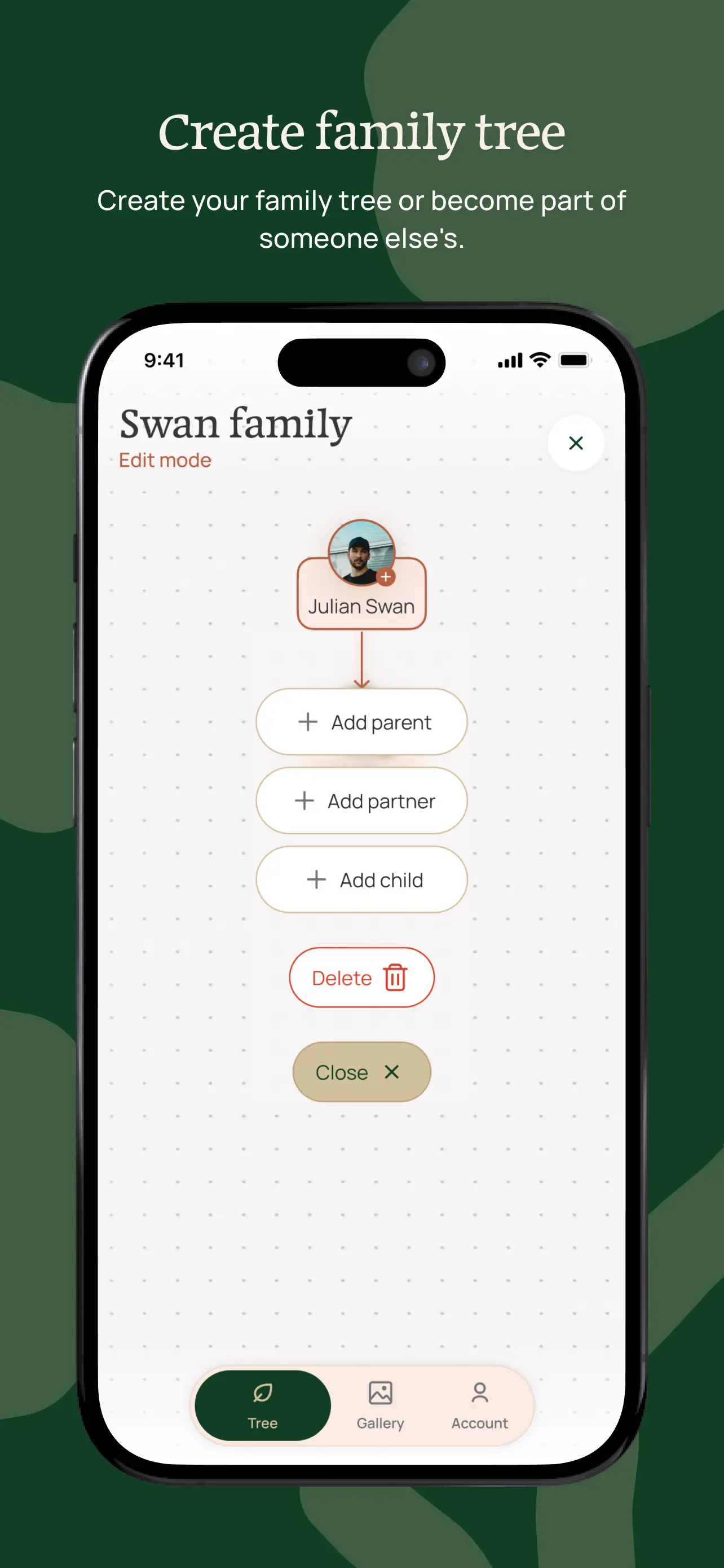 Rooted Memories app screenshot 1